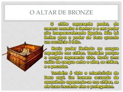  O Altar de bronze! Um testemunho da fé e da maestria em tempos ancestrais.