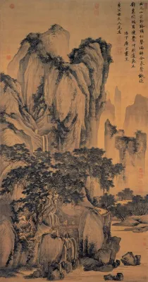 A Thousand Autumns Amidst a Verdant Canopy: Exploring Tang Yin's Masterpiece Through Brushstrokes and Ink Wash